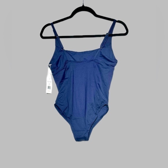 NWT Andie Swim Havana One-Piece Navy Swimsuit, Square Neck, Adjustable Straps S - Picture 7 of 15